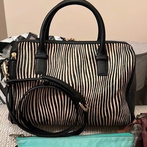 Vera Bradley Uptown Stripes Satchel